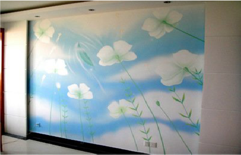 杞县画墙绘怎么画好白云的蓬松感？