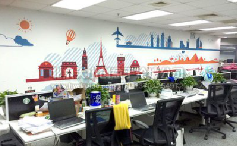 杞县教你设计办公室墙绘的方法。